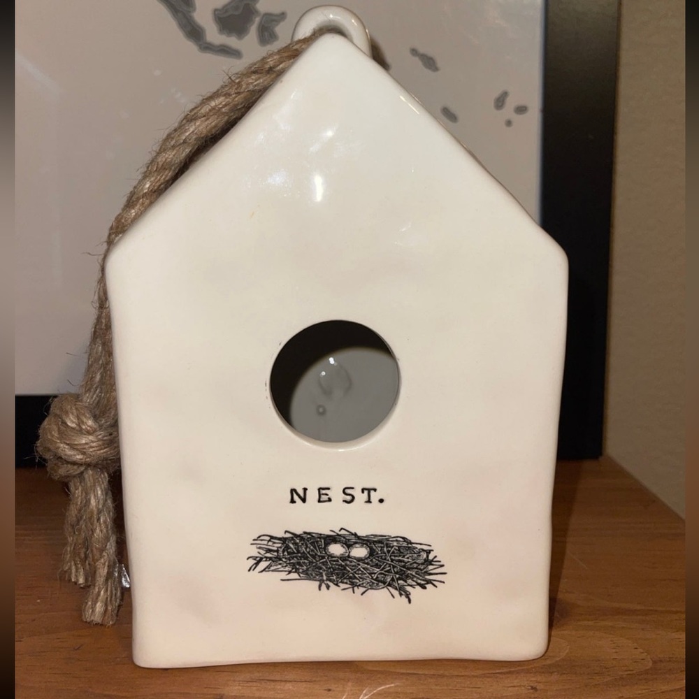 Rae Dunn M studios nest birdhouse OG VHTF m stamped RARE